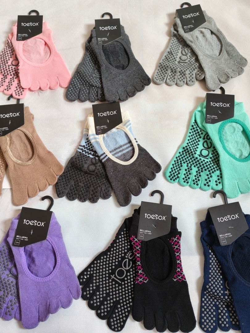 Medias Para Pilates Y Yoga - Toesox Yoga Five-Toe Socks Men's Women's