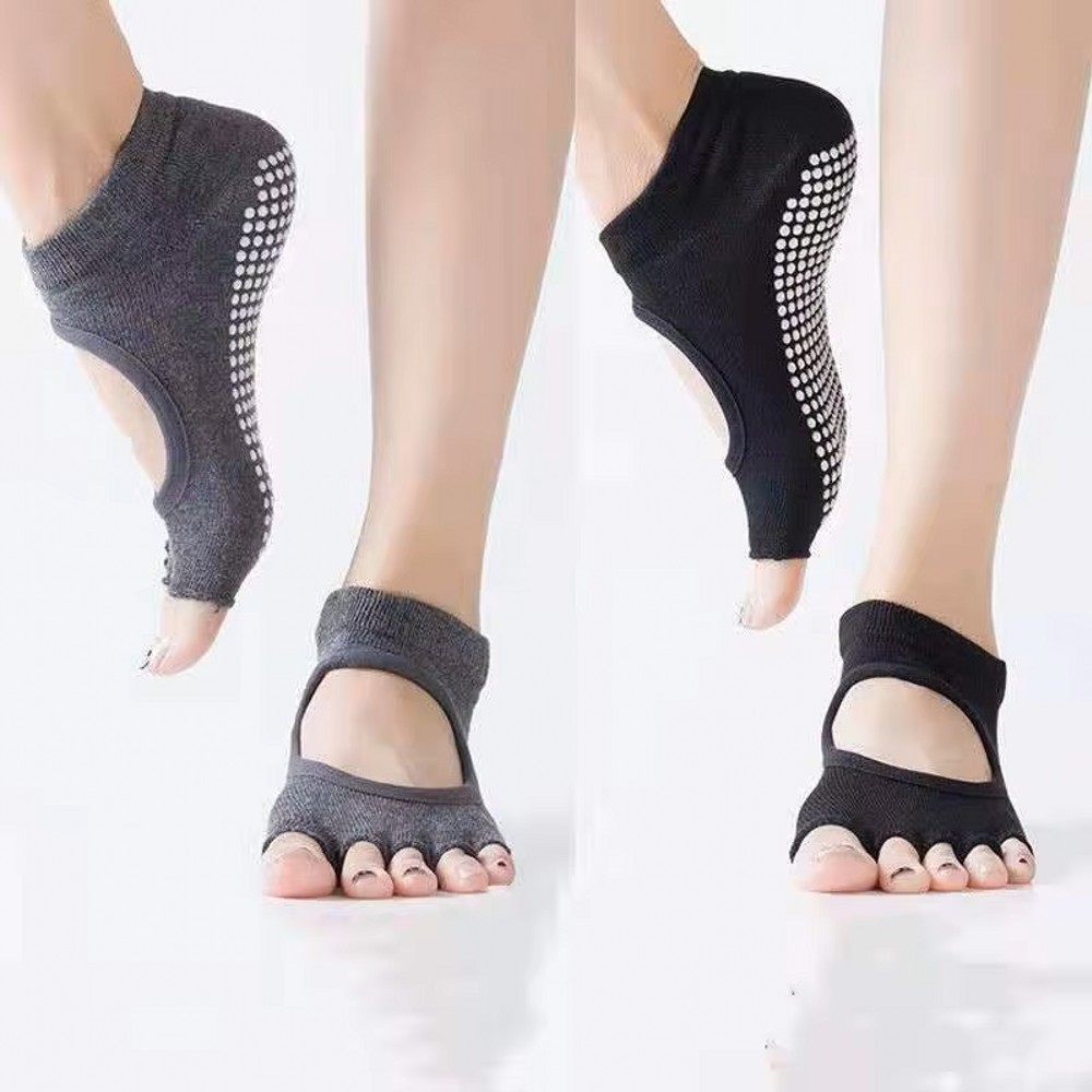 Backless Five Toe Yoga Socks O - Medias Para Pilates Y Yoga review and price